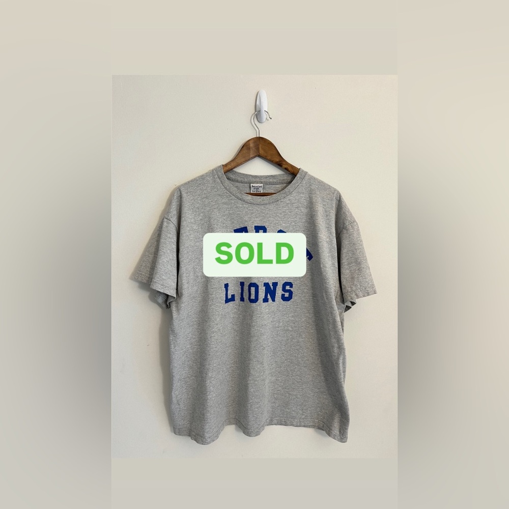 Vintage Detroit Lions Shirt Gray Men’s XL Recycled Trash Co